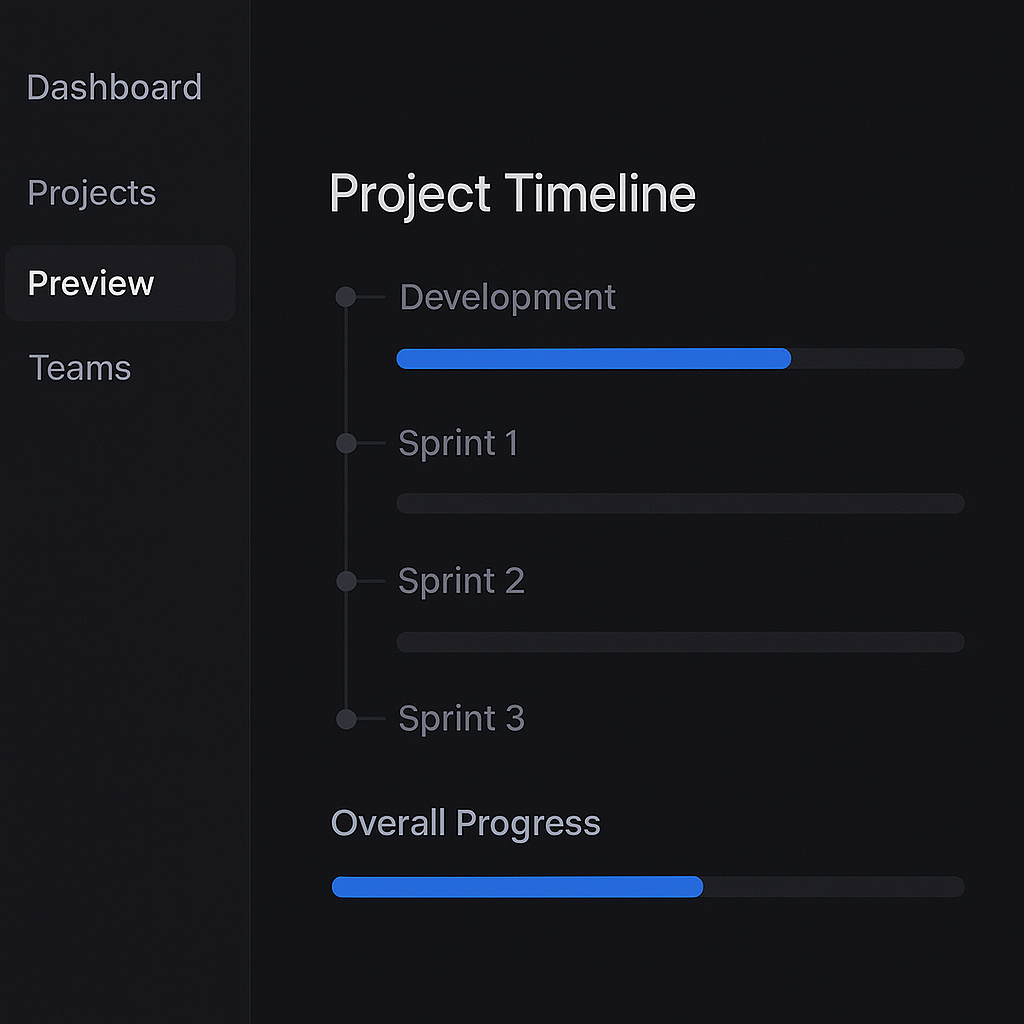 Project Timeline Dashboard